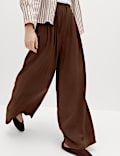 Pleat Front Palazzo Trousers