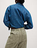 Drawstring Pull On Garment Dye Cropped Tapered Trousers