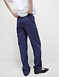 Lyocell Rich Cargo Straight Leg Trousers