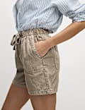 Cotton Blend Garment Dye Shorts