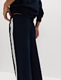 Pure Cotton Side Stripe Relaxed Joggers