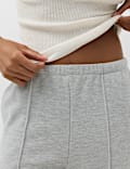 Cotton Rich Pintuck Wide Leg Trousers