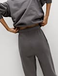 Cotton Rich Drawstring Wide Leg Joggers