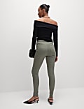Pull-on-Jeggings mit hohem Bund
