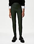 Coated High Waisted Jeggings
