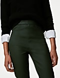 Coated High Waisted Jeggings