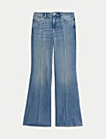 Mid Rise Flared Jeans