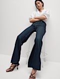 Mid Rise Flared Jeans