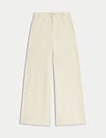 Cotton Rich Palazzo Trousers