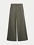Cotton Rich Palazzo Trousers