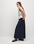 Pure Cotton Palazzo Cropped Trousers