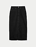 Denim Midi Skirt