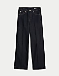 High Waisted Smart Wide Leg Jeans