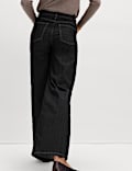 High Waisted Smart Wide Leg Jeans