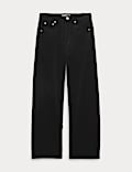 Cotton Rich Cord Carrot Leg Trousers