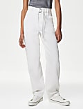 Pure Linen Straight Leg Trousers