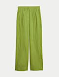 Pure Linen Wide Leg Trousers