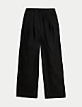 Pure Linen Wide Leg Trousers