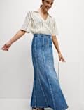 Denim Maxi Skirt