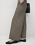 Textured Wide Leg Trousers