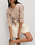 Pure Linen High Waisted Shorts