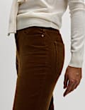 Cotton Rich Cord Straight Leg Trousers with Modal
