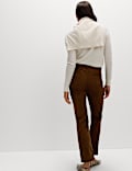 Cotton Rich Cord Straight Leg Trousers with Modal
