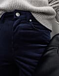 Cotton Rich Cord Straight Leg Trousers with Modal