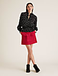 Cotton Rich Cord Midi A-Line Skirt