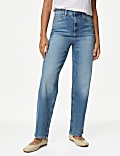 Straight Leg Ankle Grazer Jeans