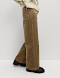 Cord Wide Leg Trousers