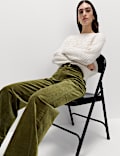Cord Wide Leg Trousers