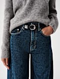 Mid Rise Barrel Leg Jeans
