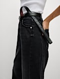 Mid Rise Barrel Jeans