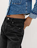 Mid Rise Barrel Jeans