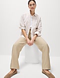 Pantalon jambe droite en Lyocell