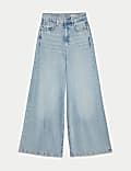 Palazzo-Jeans aus Lyocell™-Mischgewebe mit weitem Bein