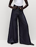 Lyocell&trade; Blend Wide Palazzo Leg Jeans
