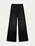 Lyocell Blend Wide Palazzo Leg Jeans