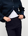 Slim Fit Ankle Grazer Trousers with Stretch