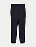 Slim Fit Ankle Grazer Trousers with Stretch