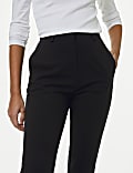 Slim Fit Ankle Grazer Trousers with Stretch