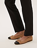 Slim Fit Ankle Grazer Trousers with Stretch