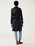 Double Breasted Trench Coat with Recycled Polyester