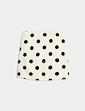 Polka Dot Mini A-Line Skirt