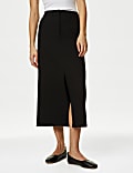 Split Front Maxi A-Line Skirt