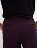 Crepe Tab Detail Wide Leg Trousers