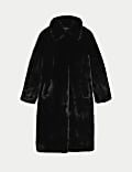 Faux Fur Longline Coat