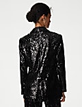 Tailored Sequin Single Breasted Blazer