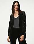 Velvet Relaxed Single Breasted Blazer